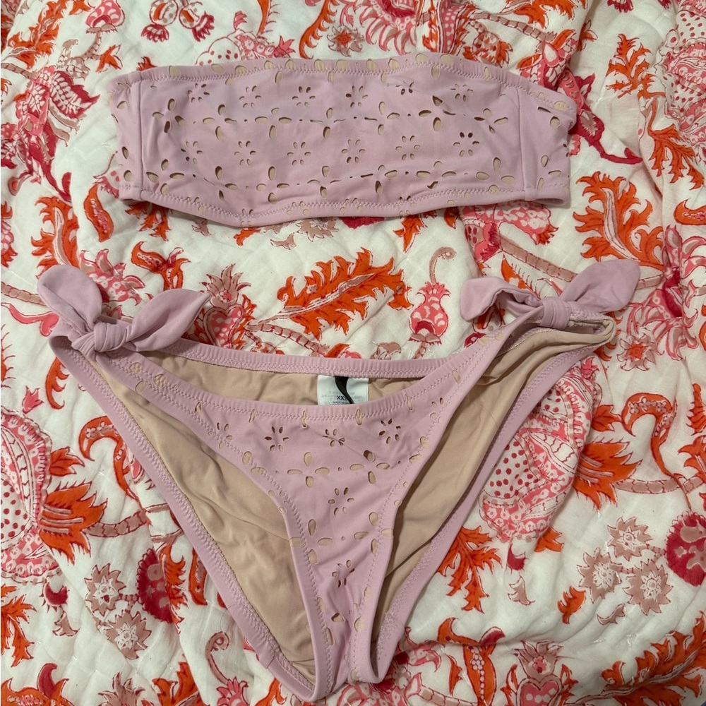 JCrew Eyelet Bikini Set